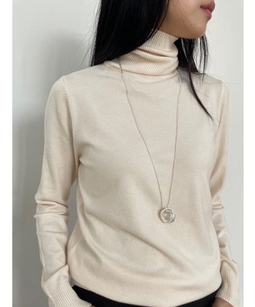 カシミヤブレンドベーシックタートルニット（ニット/セーター）｜Didot.showroom（ディドット ショールーム）