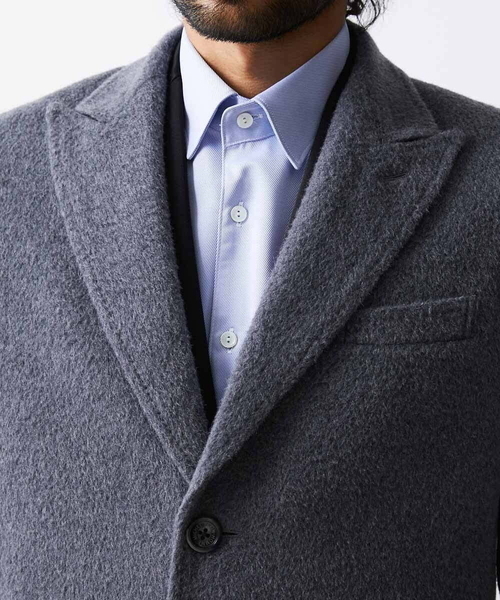 MICHEL KLEIN HOMME (ミッシェルクランオム)の「チェスターコート(チェスターコート・メンズ・グレー・MEDIUM/LARGE/X-LARGE)」の5枚目の写真