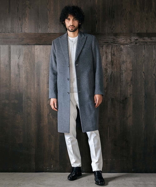 MICHEL KLEIN HOMME (ミッシェルクランオム)の「チェスターコート(チェスターコート・メンズ・グレー・MEDIUM/LARGE/X-LARGE)」の14枚目の写真