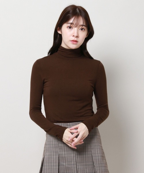 3.3 Field Trip （3.3フィールドトリップ）の「3.3 Field Trip／タートルネック トップス（Tシャツ/カットソー・レディース・ブラック/ブラウン/アイボリー/グレー・FREE）」の7枚目の写真