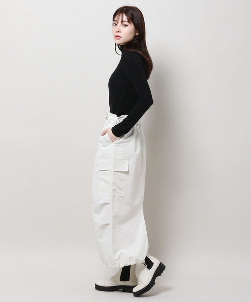 3.3 Field Trip （3.3フィールドトリップ）の「3.3 Field Trip／タートルネック トップス（Tシャツ/カットソー・レディース・ブラック/ブラウン/アイボリー/グレー・FREE）」の14枚目の写真