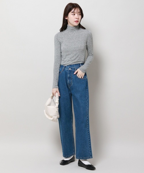 3.3 Field Trip （3.3フィールドトリップ）の「3.3 Field Trip／タートルネック トップス（Tシャツ/カットソー・レディース・ブラック/ブラウン/アイボリー/グレー・FREE）」の17枚目の写真