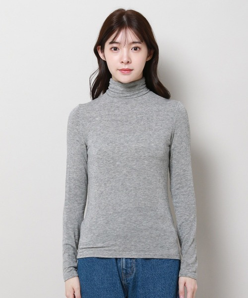 3.3 Field Trip （3.3フィールドトリップ）の「3.3 Field Trip／タートルネック トップス（Tシャツ/カットソー・レディース・ブラック/ブラウン/アイボリー/グレー・FREE）」の22枚目の写真