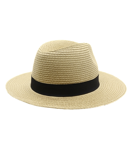 WEGO（ウィゴー）の「WEGO/ペーパーロングブリムハット（ハット・メンズ・ナチュラル/ブラック/ホワイト・FREE）」の5枚目の写真