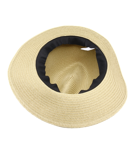 WEGO（ウィゴー）の「WEGO/ペーパーロングブリムハット（ハット・メンズ・ナチュラル/ブラック/ホワイト・FREE）」の6枚目の写真