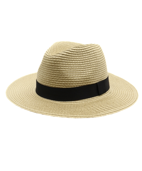 WEGO（ウィゴー）の「WEGO/ペーパーロングブリムハット（ハット・メンズ・ナチュラル/ブラック/ホワイト・FREE）」の12枚目の写真