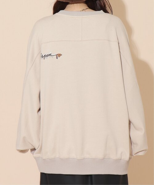 DOUBLE NAME（ダブルネーム）の「ALPEN SKINGプリントプルオーバー/ユニセックス可（スウェット・レディース・ブラック/ブルー/グレイッシュベージュ・FREE）」の20枚目の写真