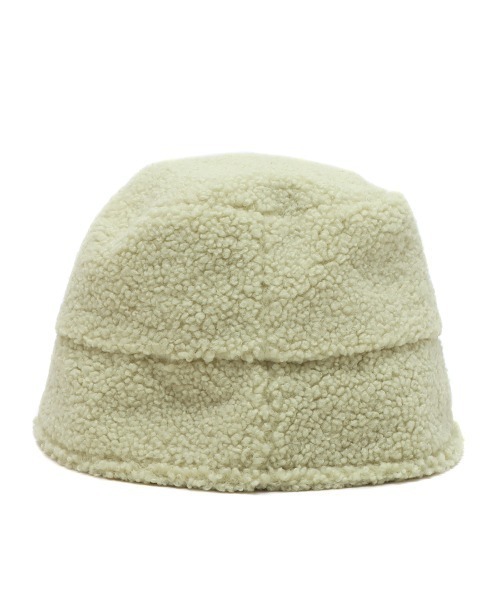 atmos pink（アトモスピンク）の「atmos pink ボア バケットハット（ハット・レディース・ライム/アイボリー/ブラック・FREE）」の17枚目の写真