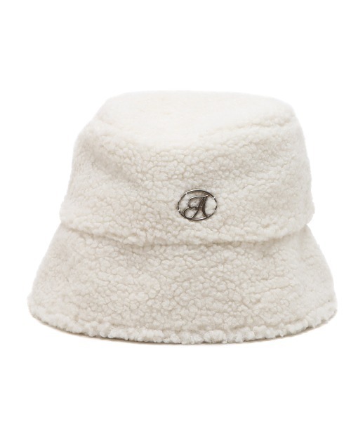 atmos pink（アトモスピンク）の「atmos pink ボア バケットハット（ハット・レディース・ライム/アイボリー/ブラック・FREE）」の5枚目の写真