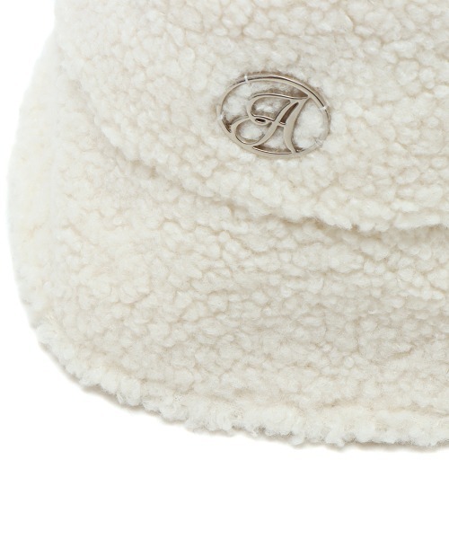 atmos pink（アトモスピンク）の「atmos pink ボア バケットハット（ハット・レディース・ライム/アイボリー/ブラック・FREE）」の8枚目の写真