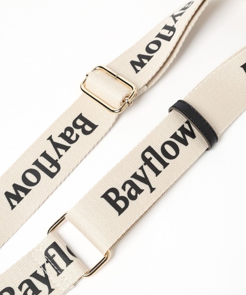 BAYFLOW（ベイフロー）の「ミニスクエアロゴテープショルダー（ショルダーバッグ・レディース・ブラック/グリーン系/ゴールド・FREE）」の12枚目の写真