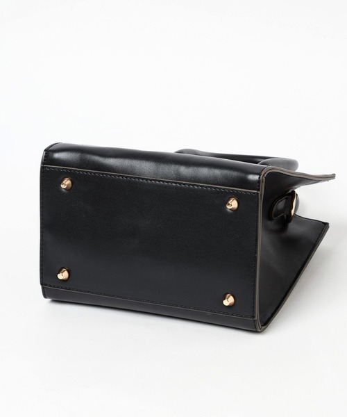 BAYFLOW（ベイフロー）の「ミニスクエアロゴテープショルダー（ショルダーバッグ・レディース・ブラック/グリーン系/ゴールド・FREE）」の14枚目の写真