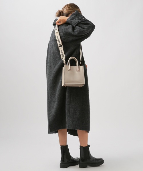 BAYFLOW（ベイフロー）の「ミニスクエアロゴテープショルダー（ショルダーバッグ・レディース・ブラック/グリーン系/ゴールド・FREE）」の22枚目の写真