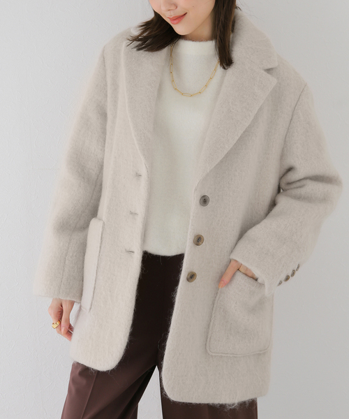 SLOBE IENA（スローブイエナ）の「シャギージャケットコート（その他