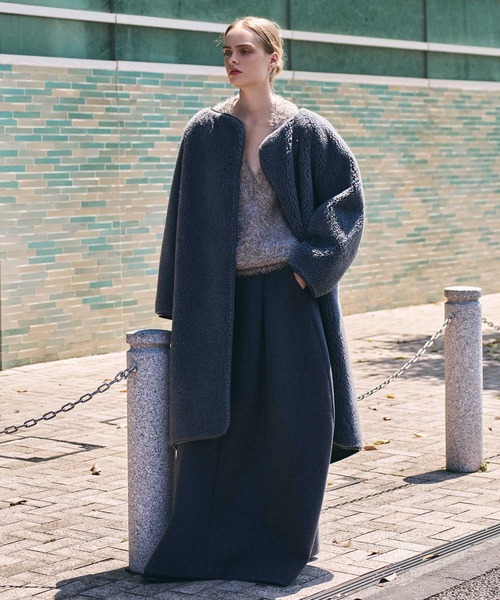 【AKTE 】⭐︎最終値下げ⭐︎ボア素材 ロングコート ロングボアコート | AKTE