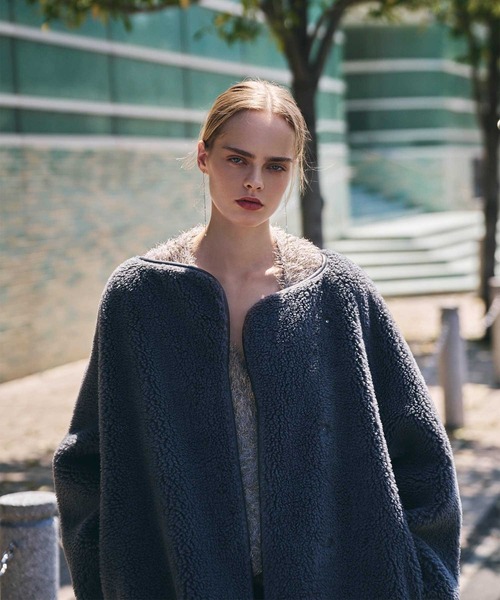 ロングボアコート（ノーカラーコート）｜AKTE（アクテ）の