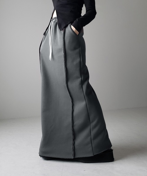 【タグ付き新品未使用】M-premierBLACK♡ボイルストレッチ切替スカート タグ付き新品未使用】M-premierBLACK♡ボイルストレッチ切替スカート