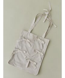 merry jenny | ribbonギンガムトートBag(トートバッグ)