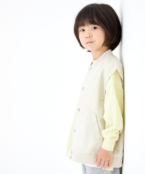 MAKE YOUR DAY（メイクユアデイ）の「前開きナイロンベスト■90～140cm（ベスト・キッズ・アイボリー/ブラック・90/100/110/140/120/130）」の8枚目の写真