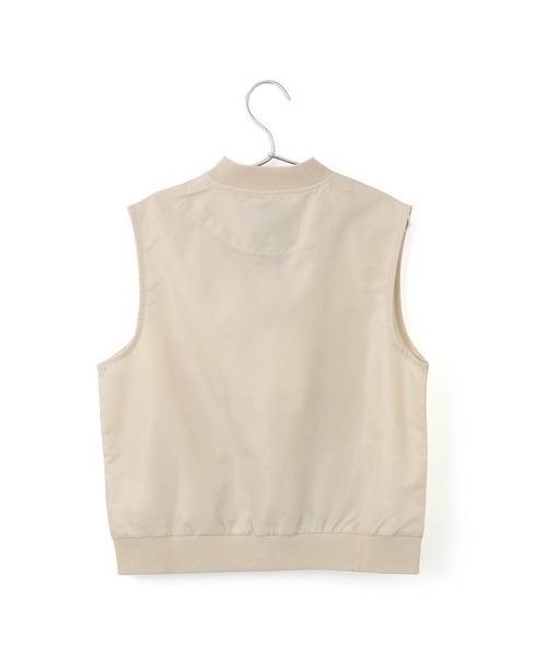 MAKE YOUR DAY（メイクユアデイ）の「前開きナイロンベスト■90～140cm（ベスト・キッズ・アイボリー/ブラック・90/100/110/140/120/130）」の12枚目の写真