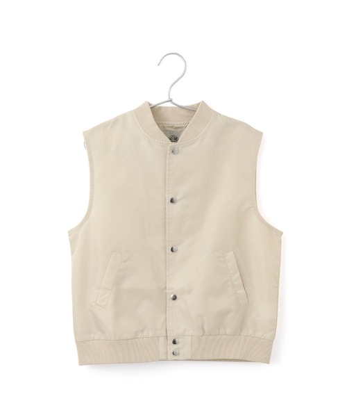 MAKE YOUR DAY（メイクユアデイ）の「前開きナイロンベスト■90～140cm（ベスト・キッズ・アイボリー/ブラック・90/100/110/140/120/130）」の11枚目の写真