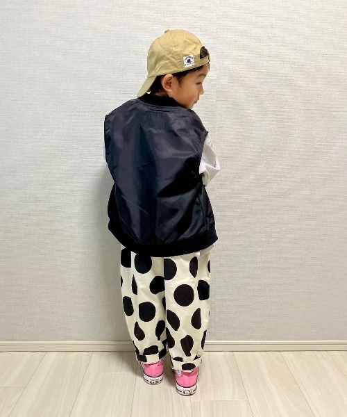 MAKE YOUR DAY（メイクユアデイ）の「前開きナイロンベスト■90～140cm（ベスト・キッズ・アイボリー/ブラック・90/100/110/140/120/130）」の22枚目の写真