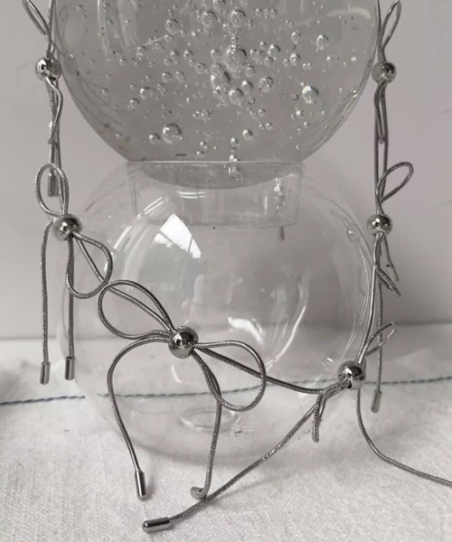 Vipoa（ヴィポア）の「METALLIC RIBBON SILVER NECKLACE（ネックレス・レディース・シルバー・FREE）」の20枚目の写真