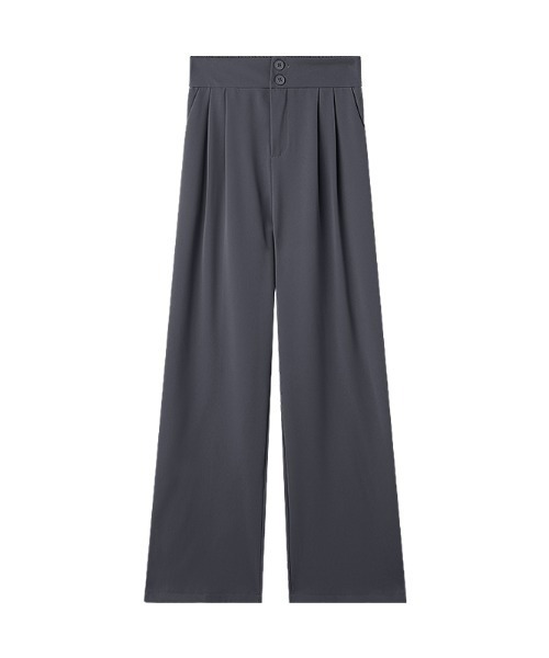 COCOMOMO（ココモモ）の「オンもオフもキレイみせ タックパンツ バックゴム セミワイド スラックス パンツ オフィス オケージョン（スラックス・レディース・ブラック/グリーン/ダークグレー/ピンク/イエロー/ベージュ/ブラウン・M/L/XL/S）」の18枚目の写真