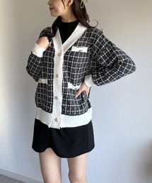 BUFFALO BOBS　バッファローボブス　カーディガン LAD-CARDIGAN(ラッド-カーディガン)モノグラム ニット