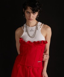 PRANK PROJECT | フリルスウェットビスチェ / Ruffle Sweatshirt Bustier(Tシャツ/カットソー)