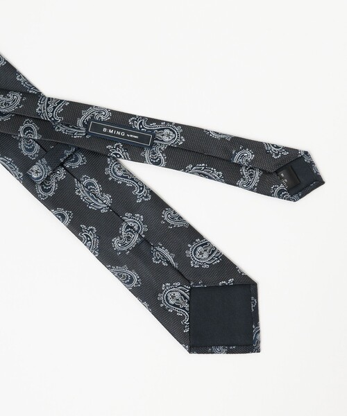 B:MING by BEAMS（ビーミングバイビームス）の「B:MING by BEAMS / シルク ペイズリー ネクタイ 24SS（ネクタイ・メンズ・チャコールグレー/ワイン/ブルー/グレー系その他/インディゴブルー・ONE SIZE）」の9枚目の写真