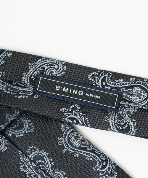 B:MING by BEAMS（ビーミングバイビームス）の「B:MING by BEAMS / シルク ペイズリー ネクタイ 24SS（ネクタイ・メンズ・チャコールグレー/ワイン/ブルー/グレー系その他/インディゴブルー・ONE SIZE）」の10枚目の写真