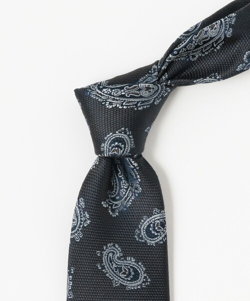 B:MING by BEAMS（ビーミングバイビームス）の「B:MING by BEAMS / シルク ペイズリー ネクタイ 24SS（ネクタイ・メンズ・チャコールグレー/ワイン/ブルー/グレー系その他/インディゴブルー・ONE SIZE）」の11枚目の写真