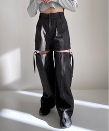 Heather | 2WAYスリットデザインパンツ　105496(スラックス)