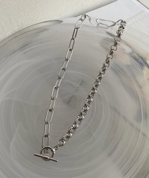 DouDou（ドゥドゥ）の「ミックスチェーンネックレス（ネックレス・レディース・シルバー/ゴールド・FREE）」の5枚目の写真