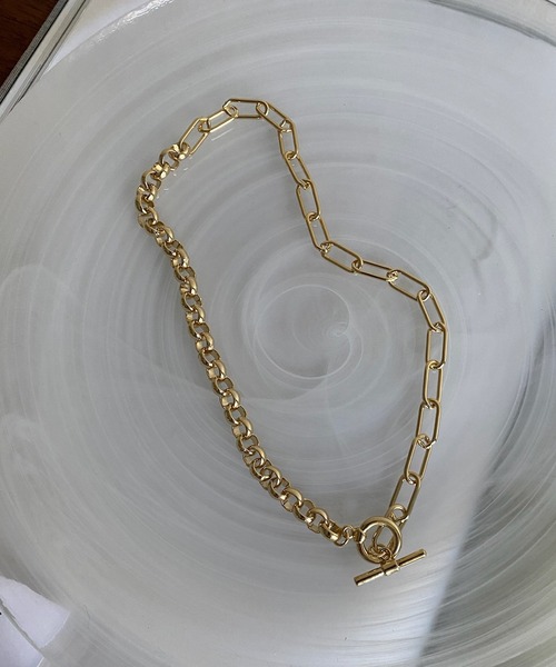 DouDou（ドゥドゥ）の「ミックスチェーンネックレス（ネックレス・レディース・シルバー/ゴールド・FREE）」の4枚目の写真