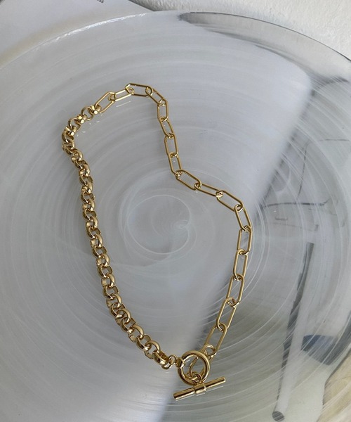 DouDou（ドゥドゥ）の「ミックスチェーンネックレス（ネックレス・レディース・シルバー/ゴールド・FREE）」の6枚目の写真