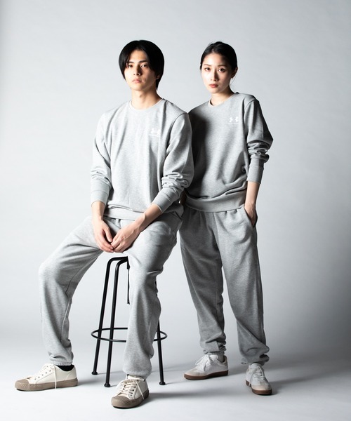 UNDER ARMOUR(アンダーアーマー)の「UAエッセンシャルテリー ジョガーパンツ(トレーニング/メンズ)(その他パンツ・メンズ・グレー・M/L/XL/XXL/S)」の3枚目の写真