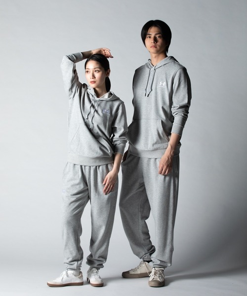 UNDER ARMOUR(アンダーアーマー)の「UAエッセンシャルテリー ジョガーパンツ(トレーニング/メンズ)(その他パンツ・メンズ・グレー・M/L/XL/XXL/S)」の4枚目の写真