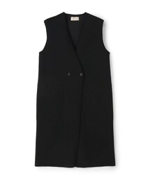 新品 デプレ DES PRES ベスト 23SS レディース DES PRES ベスト ジレ ファブリックコンビ Vカラージレ