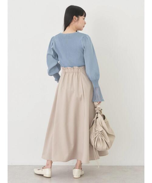 earth music&ecology（アースミュージックアンドエコロジー）の「すきな丈フレアスカート（スカート・レディース・ベージュ/ミント/ネイビー/ピンク・S/M/L）」の17枚目の写真
