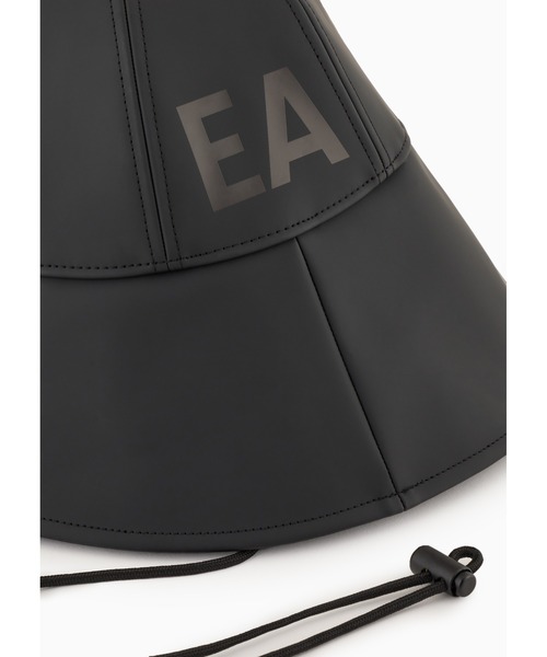 EMPORIO ARMANI（エンポリオアルマーニ）の「【エンポリオ アルマーニ】クロシュハット コーティングナイロン EAプリント（ハット・メンズ・ブラック・L/XL/S/M）」の3枚目の写真