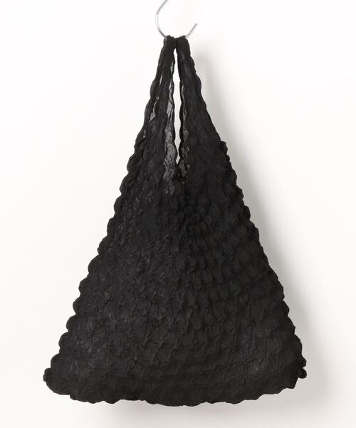 ACCOMMODE（アコモデ）の「EC-3 Shibori Bag Large / 絞りバッグ（エコバッグ/サブバッグ・レディース・レッド/グリーン/パープル/ブラック・FREE）」の6枚目の写真