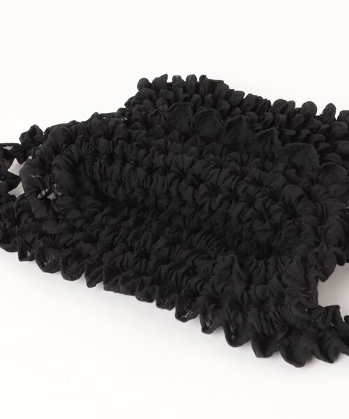 ACCOMMODE（アコモデ）の「EC-3 Shibori Bag Large / 絞りバッグ（エコバッグ/サブバッグ・レディース・レッド/グリーン/パープル/ブラック・FREE）」の8枚目の写真