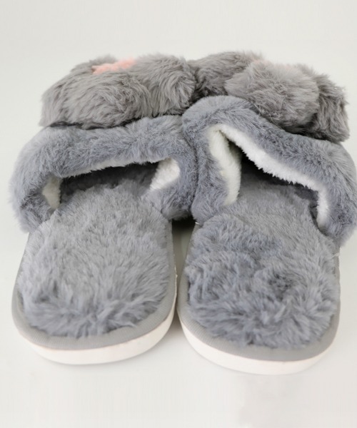 Miniministore(ミニミニストア)の「ファースリッパ 可愛い ルームシューズ(サンダル・レディース・ブラック/ブルーグレー/アイボリー/イエロー/ピンク・S/M/L)」の22枚目の写真