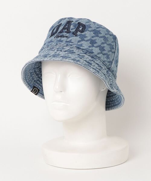 GAP（ギャップ）の「DAP GAPロゴ デニムバケットハット(ユニセックス)（ハット・メンズ・ライトインディゴブルー・S/M/L/XL）」の4枚目の写真