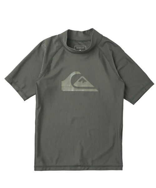 Quiksilver(クイックシルバー)の「ALL TIME SR YOUTH/クイックシルバーキッズ半袖ブランドロゴラッシュガード(水着)(ラッシュガード・キッズ・ホワイト/ブラック系その他/ブラック/カーキ・110/120/130/140/150/160/100)」の4枚目の写真