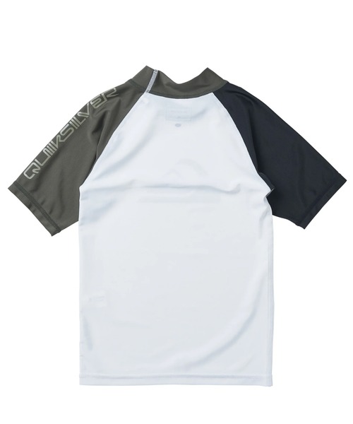 Quiksilver(クイックシルバー)の「ALL TIME SR YOUTH/クイックシルバーキッズ半袖ブランドロゴラッシュガード(水着)(ラッシュガード・キッズ・ホワイト/ブラック系その他/ブラック/カーキ・110/120/130/140/150/160/100)」の15枚目の写真