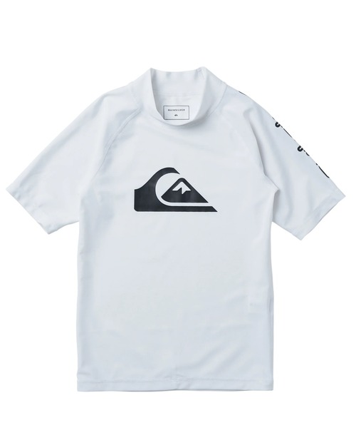 Quiksilver(クイックシルバー)の「ALL TIME SR YOUTH/クイックシルバーキッズ半袖ブランドロゴラッシュガード(水着)(ラッシュガード・キッズ・ホワイト/ブラック系その他/ブラック/カーキ・110/120/130/140/150/160/100)」の8枚目の写真