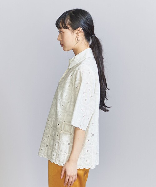 dahl'ia ダリア レース ショートスリーブ シャツ 楽天市場】ダリア dahl'ia レース ショートスリーブ シャツ DBL